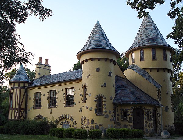 Curwood Castle, listed on the National Register of Historic Places