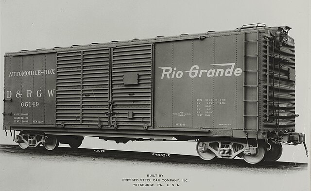 Boxcar for the D&RGW, 1939
