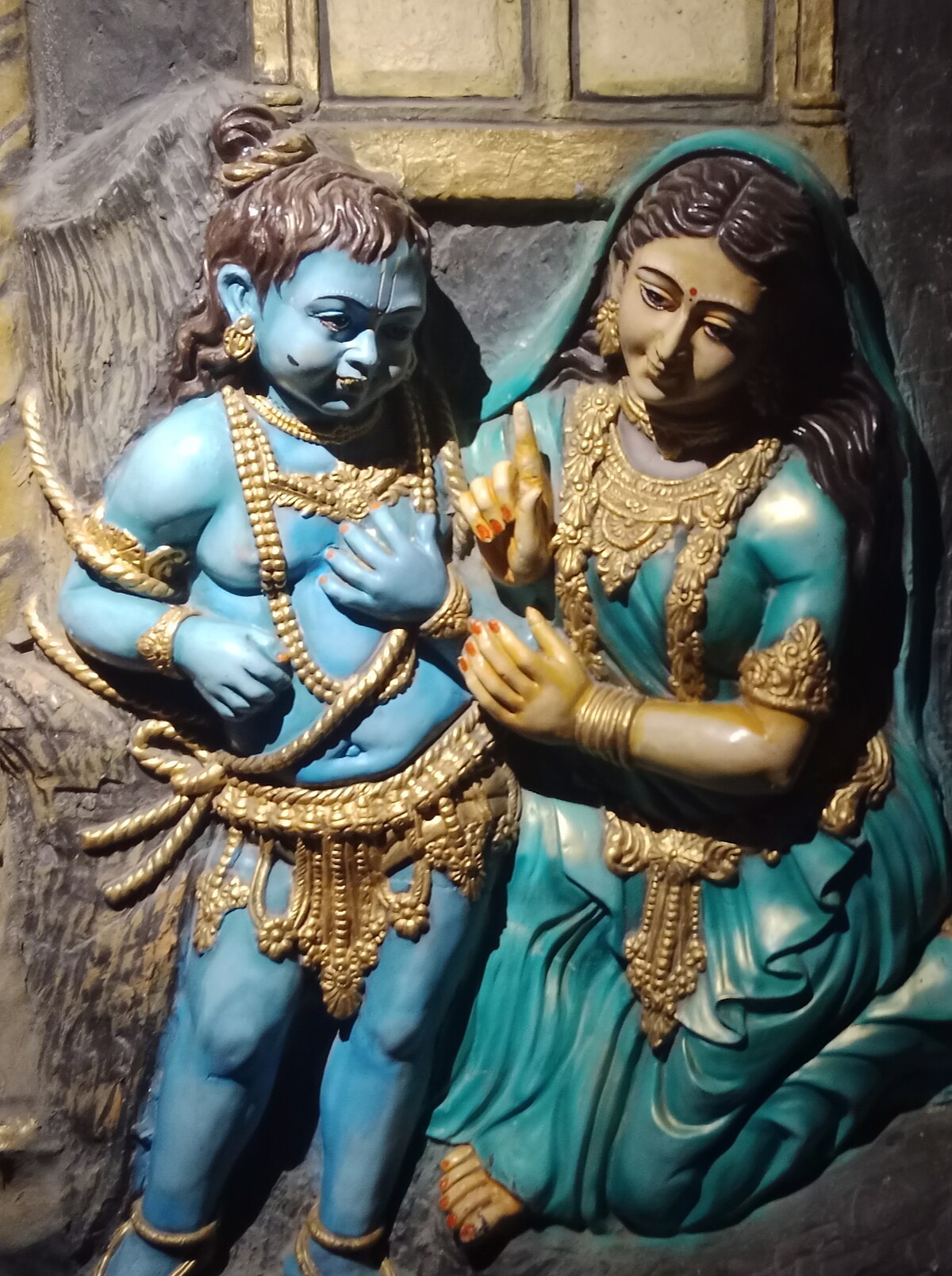 Mother Yashoda Scolding Krishna