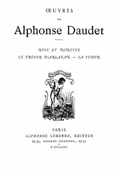 File:Daudet - Rose et Ninette, Le trésor d'Arlatan, La Fédor, 1911.djvu