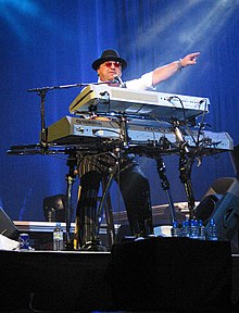 David Paich behind his keyboards