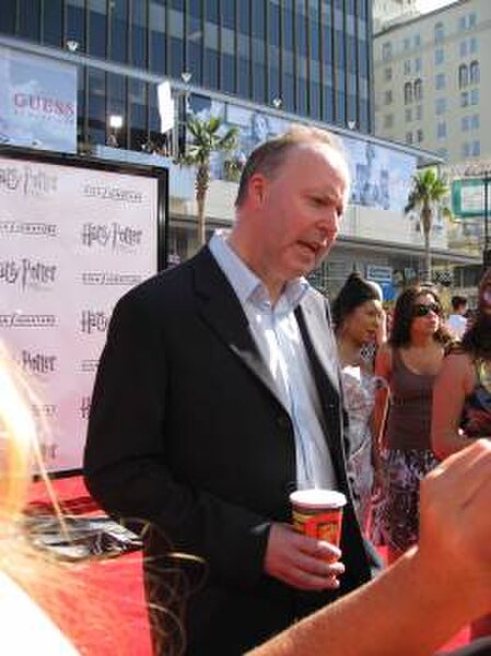 David Yates at the Hollywood premiere of Order of the Phoenix, July 2007. Yates was particularly praised for his transition from television to mainstr