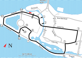 Detroit Grand Prix on Belle Isle 1998-2001.svg