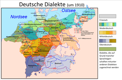 ドイツ語: ドイツ語圏, 方言, 歴史