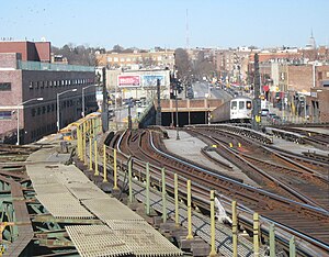 The Culver Ramp was the only completed Brooklyn proposal put forth in 1940. It opened in 1955. Down Culver Ramp jeh.JPG