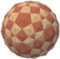 斜方二十・十二面体と凧形六十面体による複合多面体