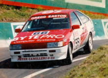 The Gregg Easton / Kurt Kratzmann Toyota Sprinter did not finish the race. Easton Bathurst 1993.png