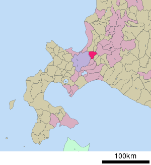 Lage Ebetsus in der Präfektur