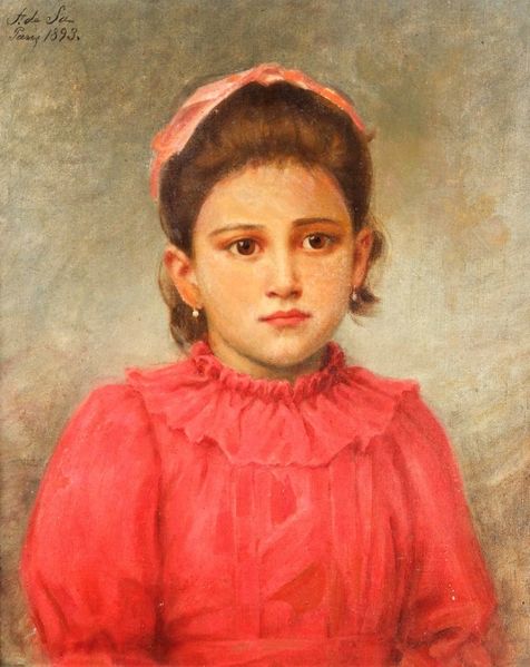 File:Eduardo de Sá - Menina do vestido vermelho 1893.jpg