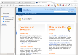 Скриншот программы ILIAS