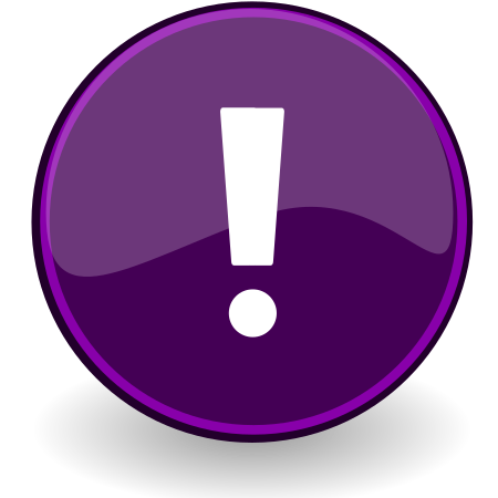 ไฟล์:Emblem-important-violet.svg