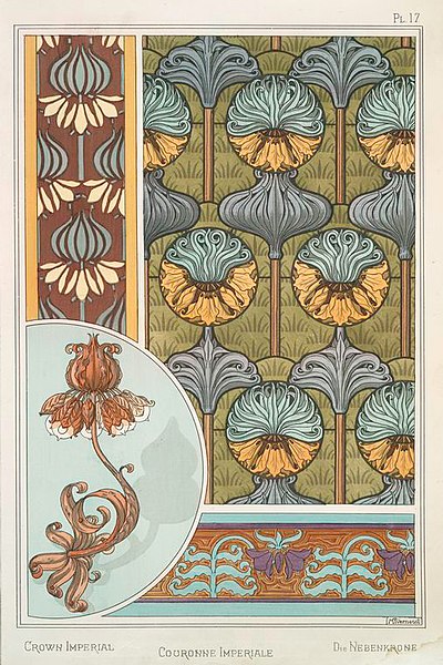 File:Eugène Grasset - La plante et ses applications ornementales 17 - Couronne imperiale.jpg