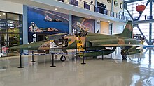 F-5F Tiger II of the Mexican Air Force preserved at the Mexican Air Force Museum. F-5 E Tiger II Mexico.jpg