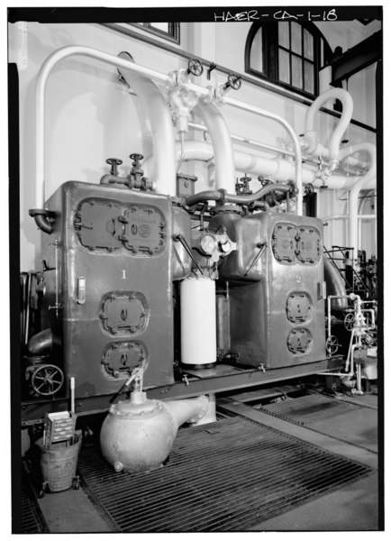 File:FEED WATER PRE HEATERS - San Francisco Fire Department, Pumping Station No. 2, Van Ness Avenue at Bay, San Francisco, San Francisco County, CA HAER CAL,38-SANFRA,143-18.tif