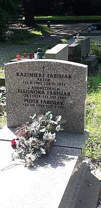 Миниатюра для Файл:Fabisiak grave.jpg
