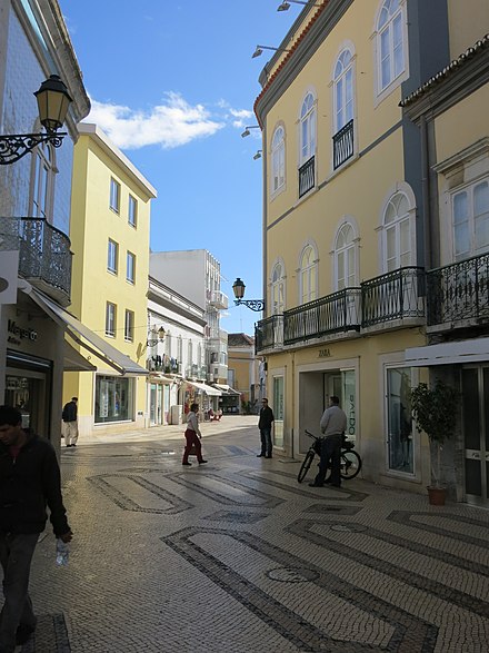 One of the many streets of Faro's small but charming downtown.