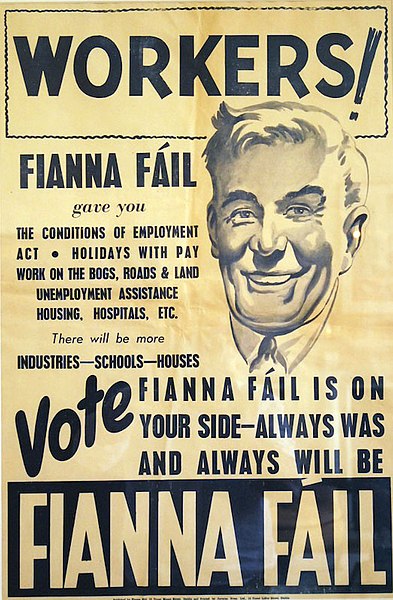 Fianna Fáil poster from the 1948 general election