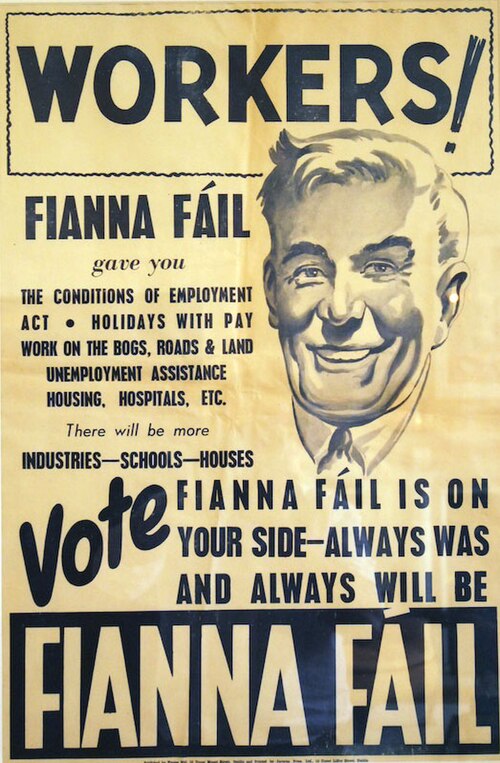 Fianna Fáil poster from the 1948 general election