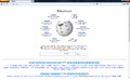Firefox mit der Wikipedia-Startseite