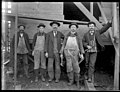 Five carpenters at construction site, Seattle, ca 1906 (MOHAI 7576).jpg