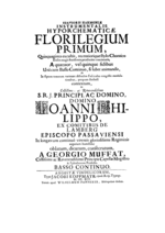 Vignette pour Florilegium primum