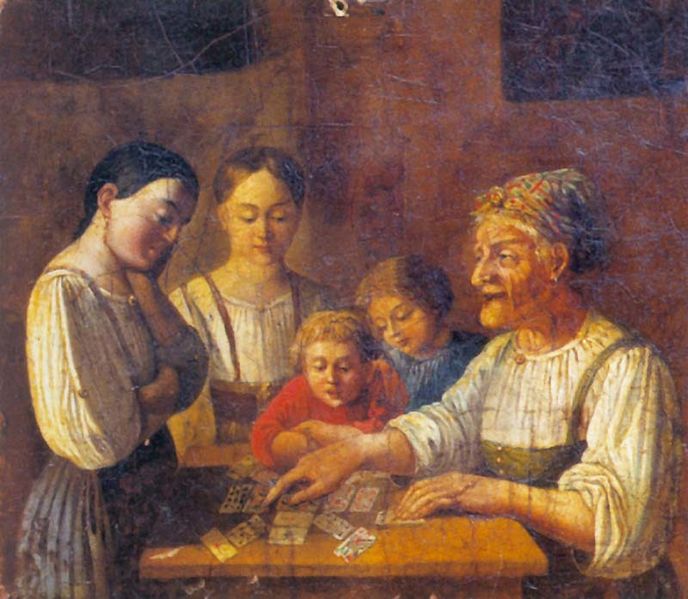 File:Fortune-telling by anonim (19th c., GRM).jpg