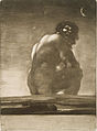 Сидящий гигант, Франсиско Гойя, 1818