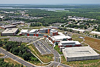 Aerial view of Fort Belvoir Community Hospital campus looking SW Ft BelvoirCommunityHospital2.jpg