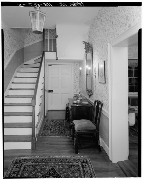 File:GROUND FLOOR, STAIRHALL, TAKEN FROM EAST - Carvill Hall, Fairlee, Kent County, MD HABS MD,15-FACR,1-5.tif