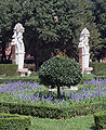 Particolare del giardino con la fontana della Venere, sul retro della Galleria Borghese