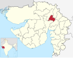 Gandhinagar in Gujarat (India).svg