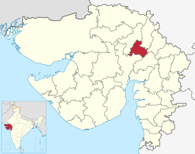 Gandhinagar in Gujarat (India).svg