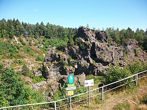 View of the Geyersberg, better known today as Geyersche Binge