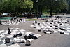 Giant draughts set in Parc des Bastions, Geneva, Switzerland - 20130715-02.jpg