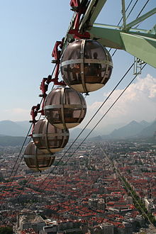 Grenoble cable cars view from Bastille.jpg