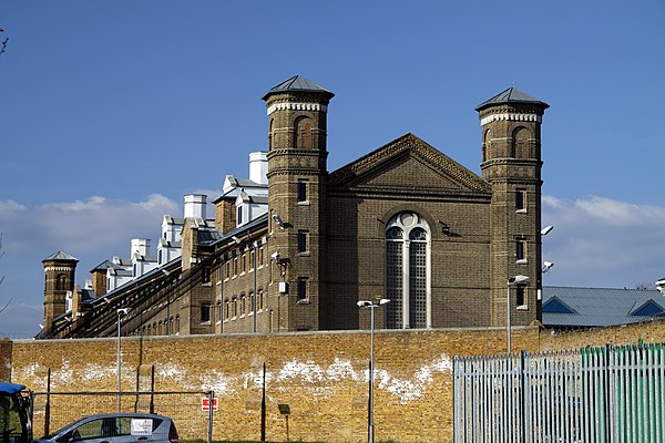 Building inside the prison area