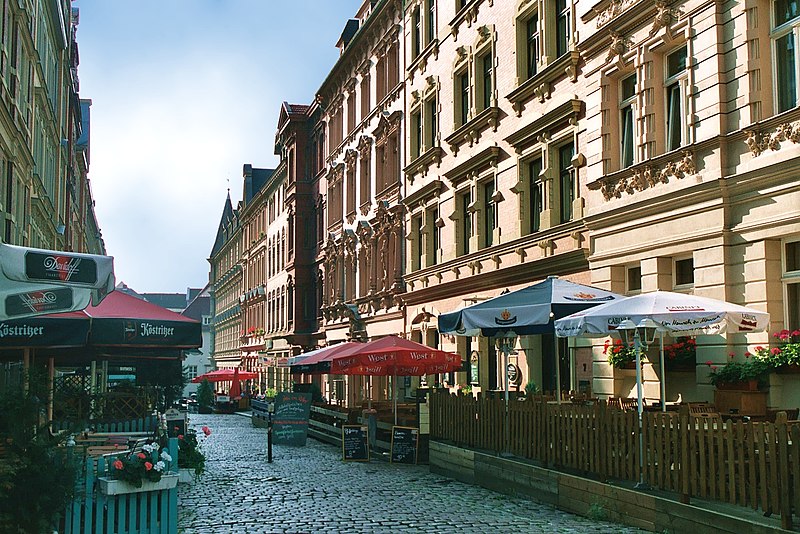 File:Halle (Saale), view to the Sternstraße.jpg