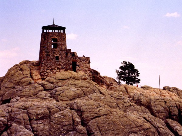 Fire tower atop Black Elk Peak