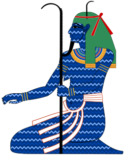 <span class="mw-page-title-main">Nu (mythology)</span> Ancient Egyptian personification of the primordial watery abyss