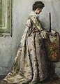 Henry Scott Tuke - The silk gown, Portrait of Maria Tuke Sainsbury.jpg