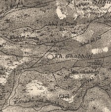 Historische Kartenserie für das Gebiet von Ghabbatiyya (1870er Jahre) .jpg