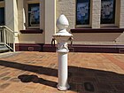 Hitching Post outside National Bank in Wagin, April 2021 02.jpg