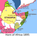Corne de l'Afrique vers 1895