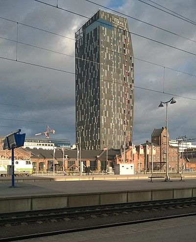Tampere's Hotel Torni, the tallest hotel building in Finland[101]