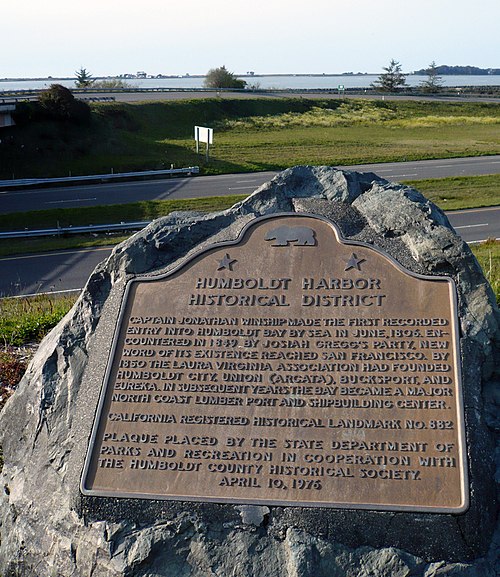 The Humboldt Harbor Historical District is California Historical Landmark #882