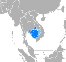 Verspreiding van Khmer