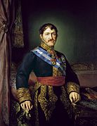 Carlos María Isidro de Borbón, pretendiente carlista, exiliado en Francia y el Imperio austrohúngaro entre 1839 y su muerte.