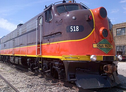 Поезд мух. Iowa Pacific. Фото немецкого Локомотива е 63 2000.