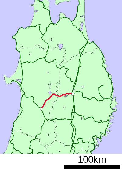 JR Tazawako Line linemap.svg