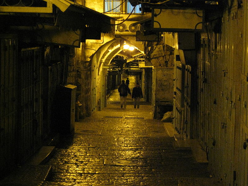 File:Jerusalem Old City At Night (2543086790).jpg